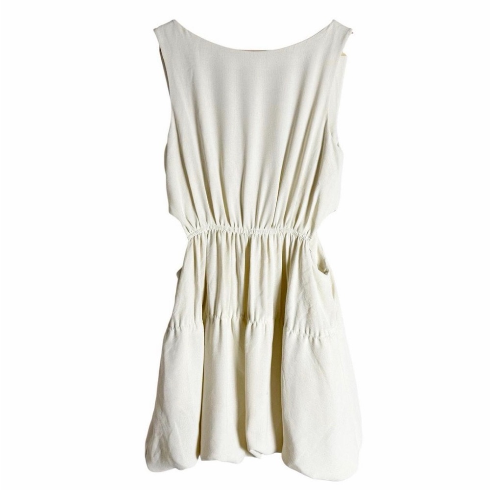 Jonathan Simkhai Cream Bubble Mini Dress